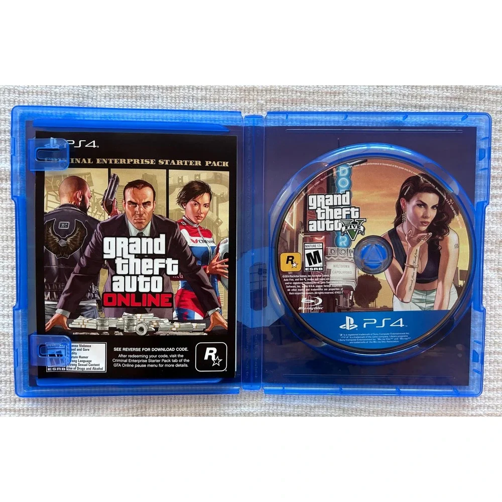 Grand Theft Auto V 5 Premium Edition PS4 PlayStation 4 Rockstar Games GTA V